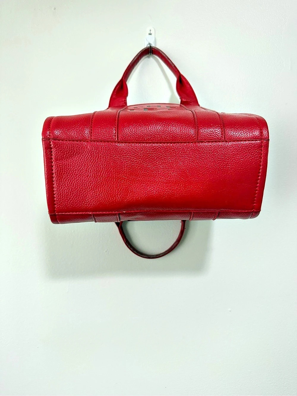 Marc Jacobs The Leather Small Tote Bag Red - Picture 5 of 6